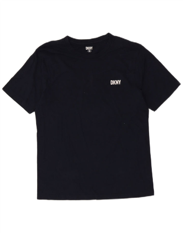 DKNY Herren-T-Shirt-Oberteil aus Baumwolle in mittlerem Marineblau