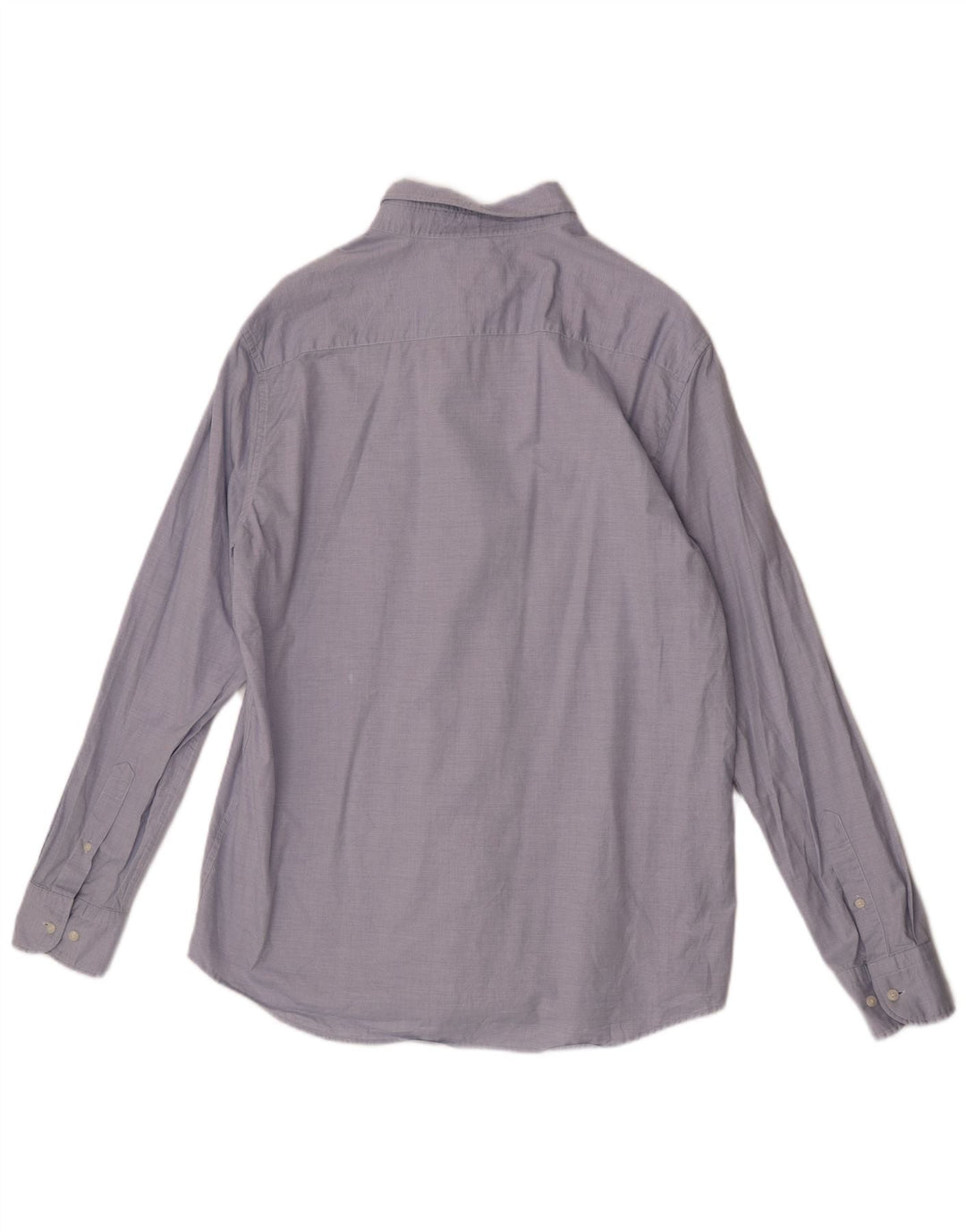 Massimo Dutti Herrenhemd XL, blaue Baumwolle