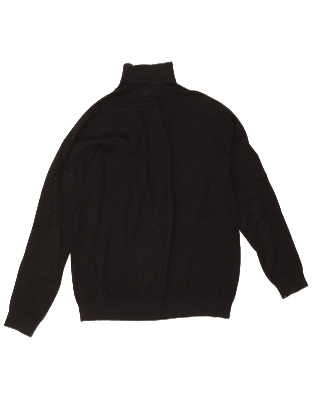 Rollkragenpullover für Herren von Zara, mittelschwarze Viskose