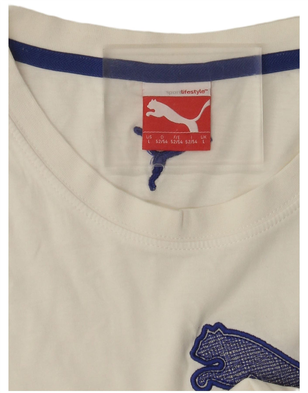 Puma Herren T-Shirt mit Grafik, Größe L, Weiß