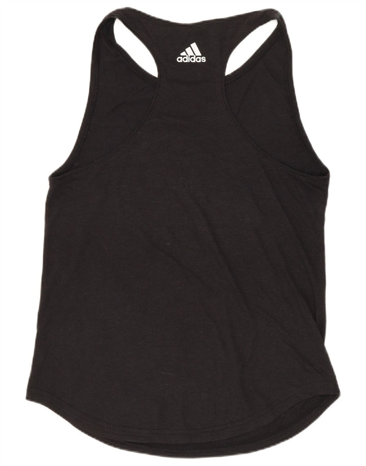 ADIDAS Damen Graphic Vest Top UK 8 Small Schwarz