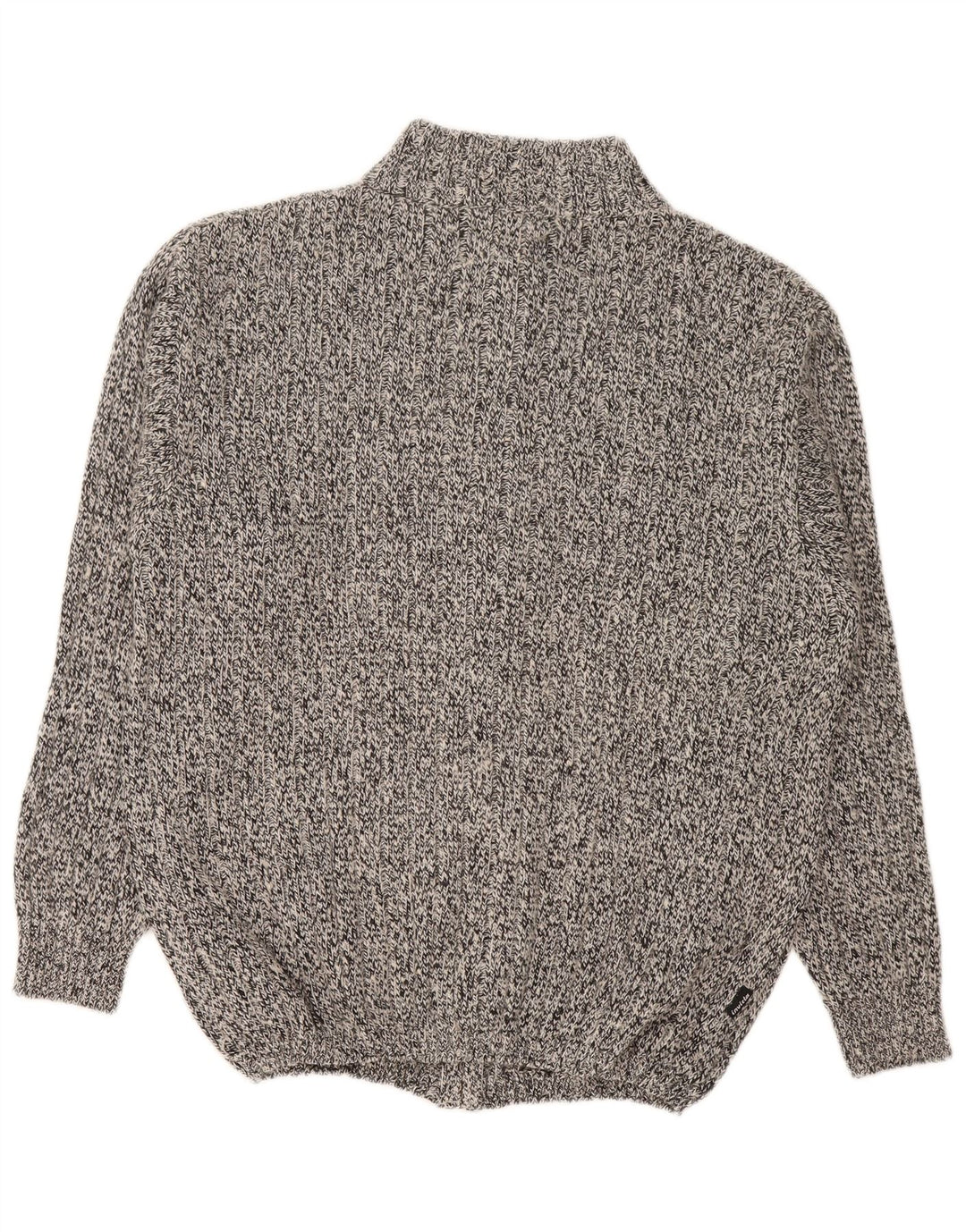 Invicta Herren-Cardigan, groß, grau gefleckte Baumwolle