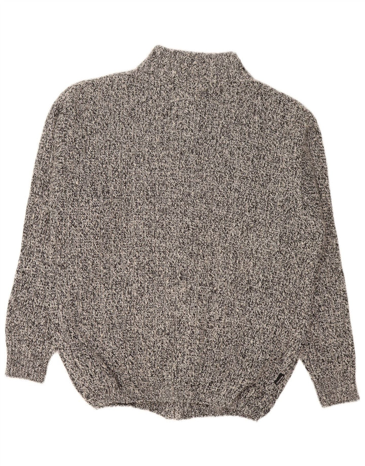 Invicta Herren-Cardigan, groß, grau gefleckte Baumwolle