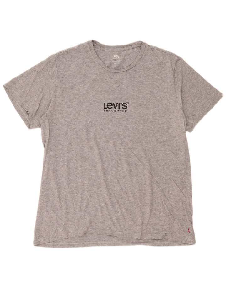 Levi's Herren Grafik-T-Shirt-Oberteil XL Grau meliert
