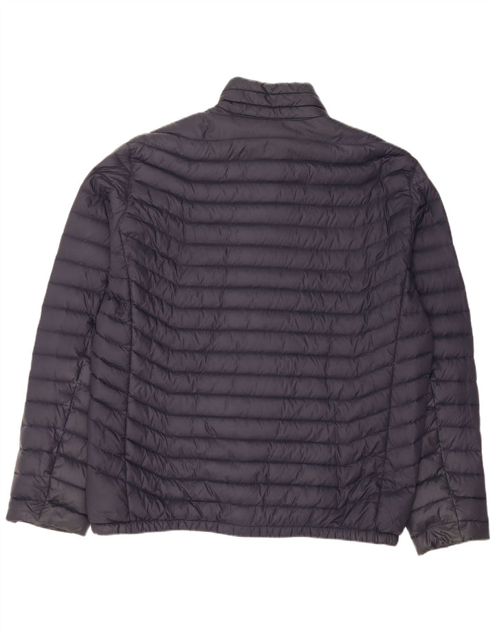MICHAEL KORS Wattierte Herrenjacke UK 42 XL Marineblaues Nylon