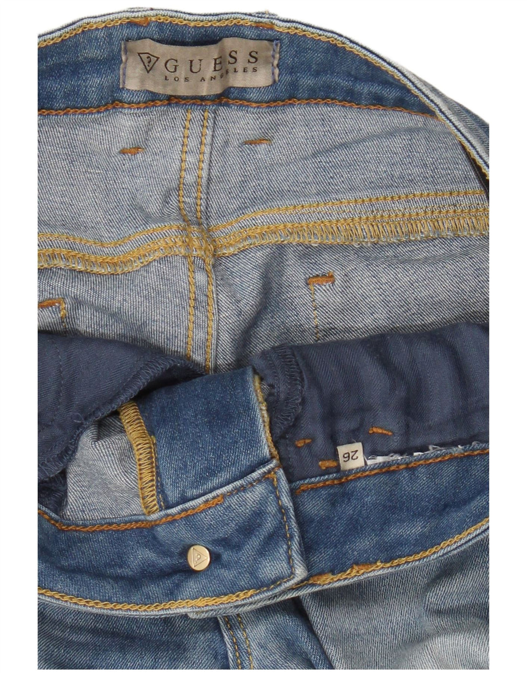 Guess Damen Skinny Jeans W26 L32 Blau