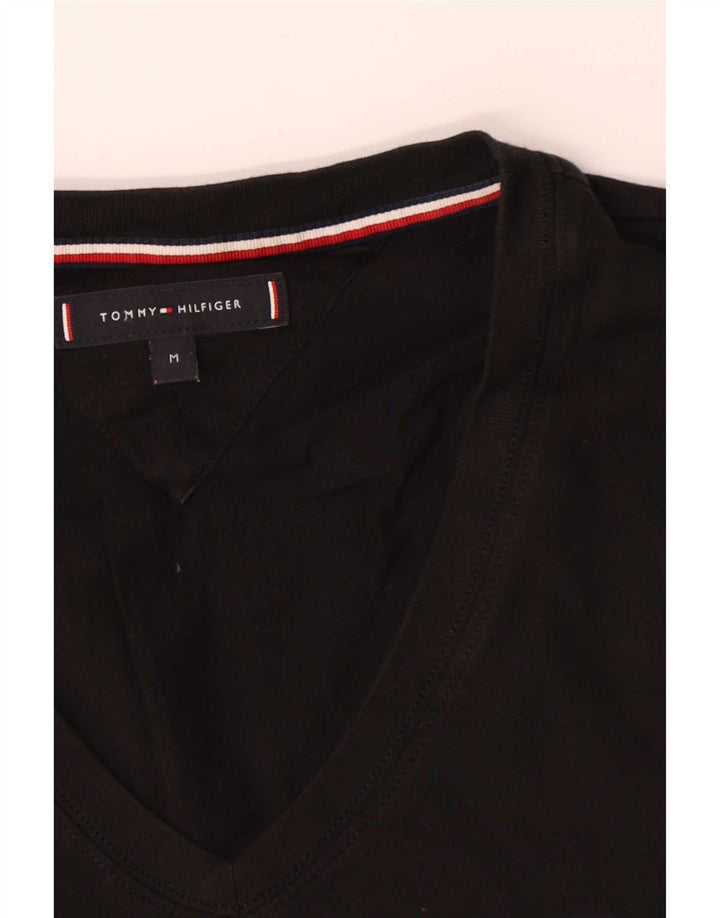 Tommy Hilfiger Herren T-Shirt Top Medium Schwarz Baumwolle