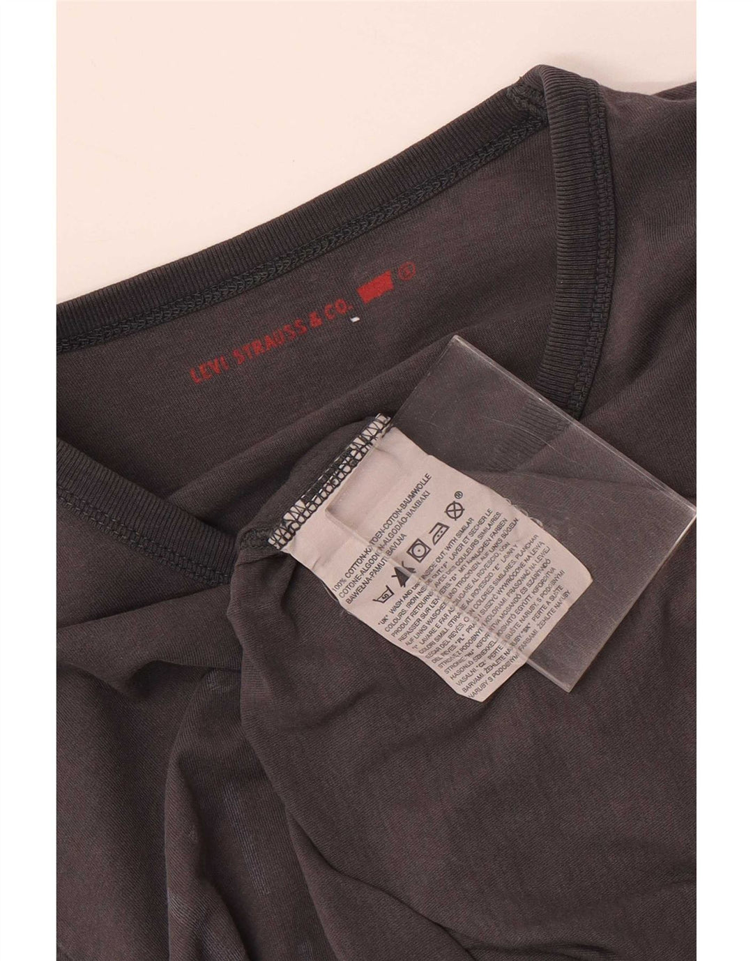 Levi's Herren Graphic Top Langarm Small Grau Baumwolle