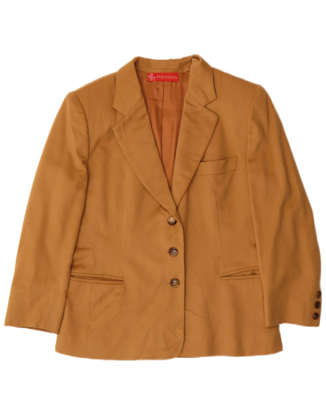 PIACENZA Damen-Blazerjacke mit 3 Knöpfen, Gr. 16, Braun