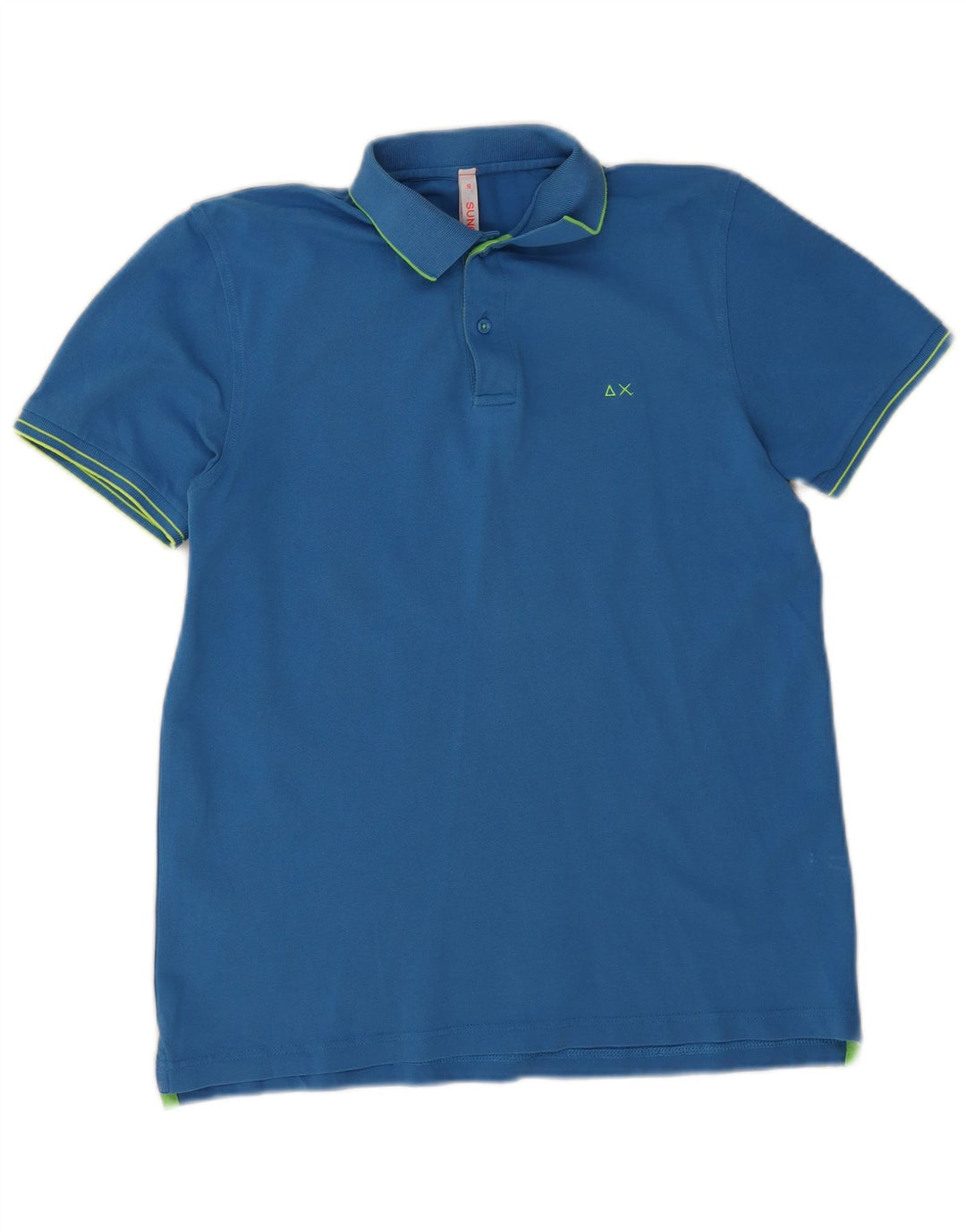 Sun68 Poloshirt für Jungen, 15–16 Jahre, blaue Baumwolle