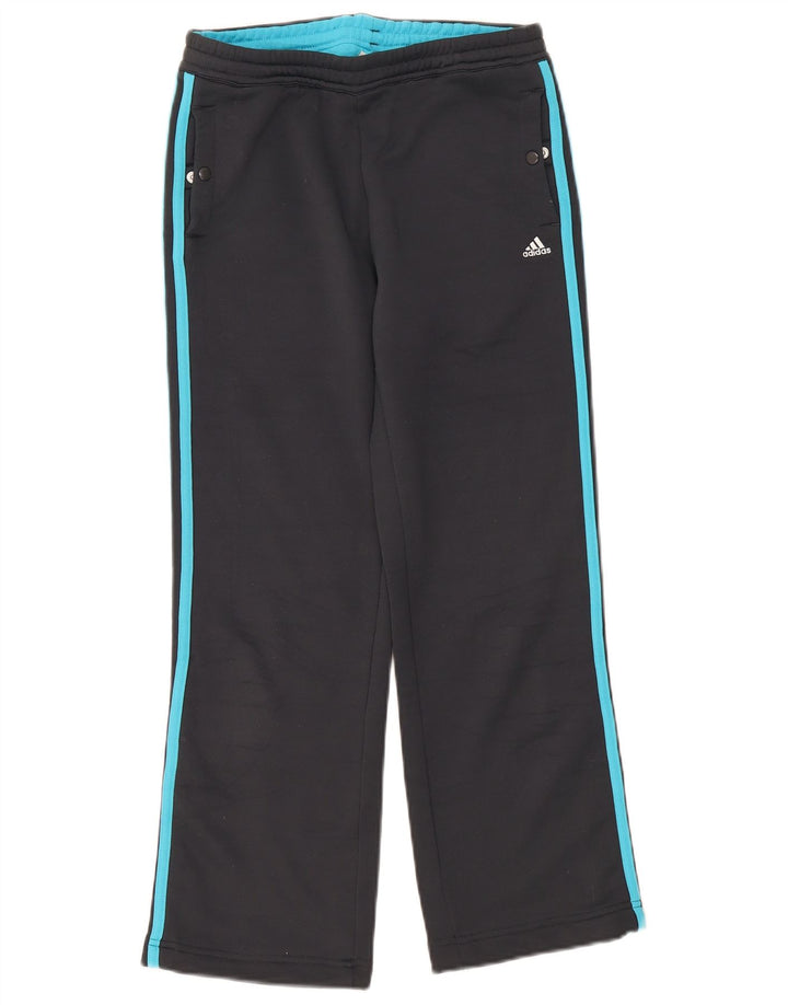 Adidas Damen Trainingshose UK 12 Mittelgraues Polyester