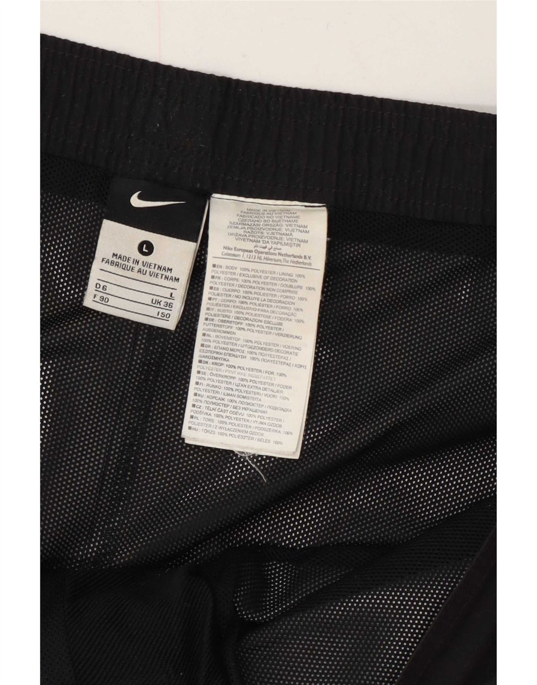 Nike Herren-Badeshorts mit Grafik, groß, aus schwarzem Polyester