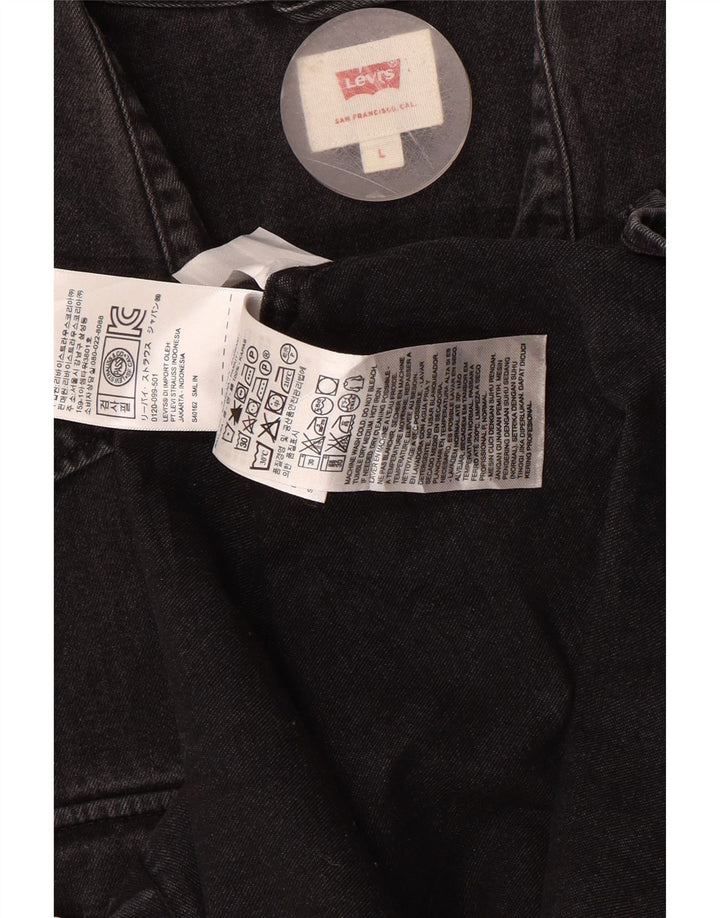 LEVI'S Herren-Jeanshemd, groß, graue Baumwolle