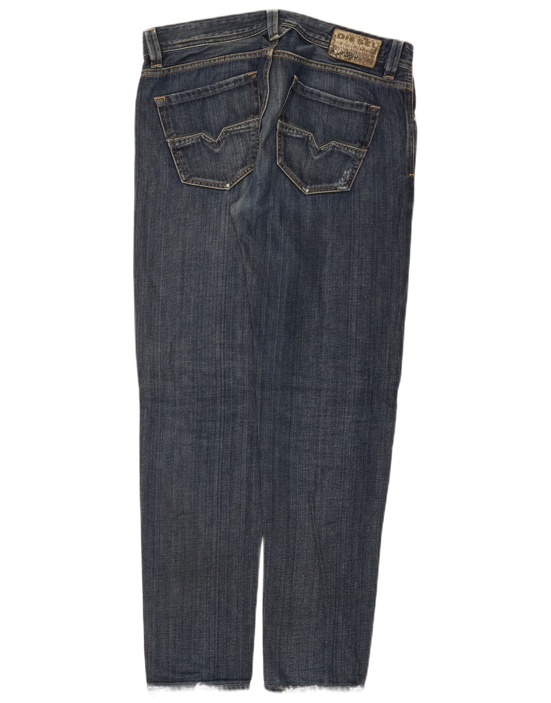 Diesel Damen Larkee Distressed Slim Jeans W32 L32 Blaue Baumwolle