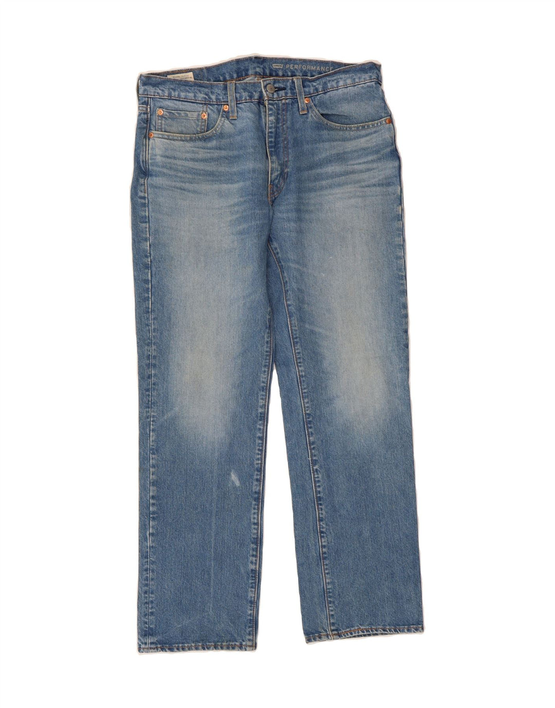 LEVI'S Mens 514 Straight Jeans W33 L32 Blue Cotton Vintage Levi's and Second-Hand Levi's from Messina Hembry 