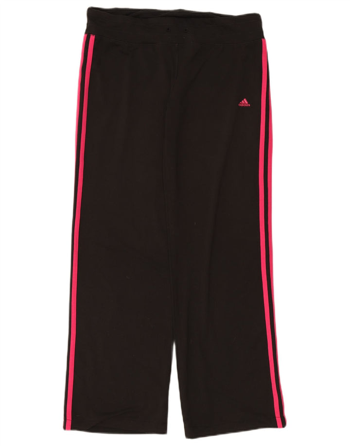 Adidas Damen Climalite Trainingshose UK 12/14 Mittelschwarzes Polyester