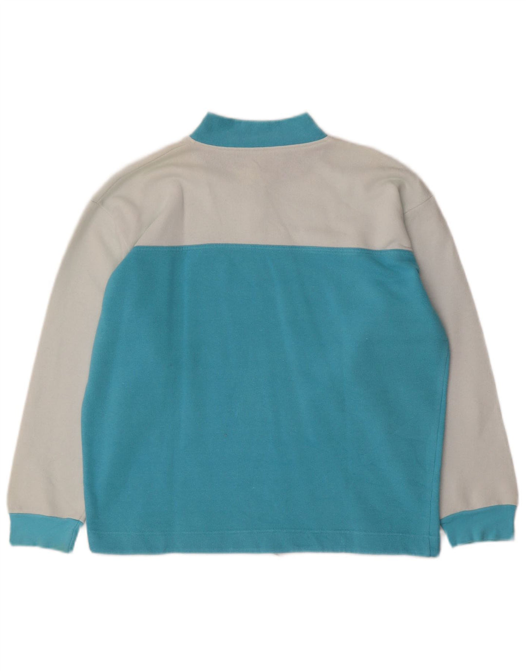 VINTAGE Mens Full Tracksuit Small  Turquoise Colourblock