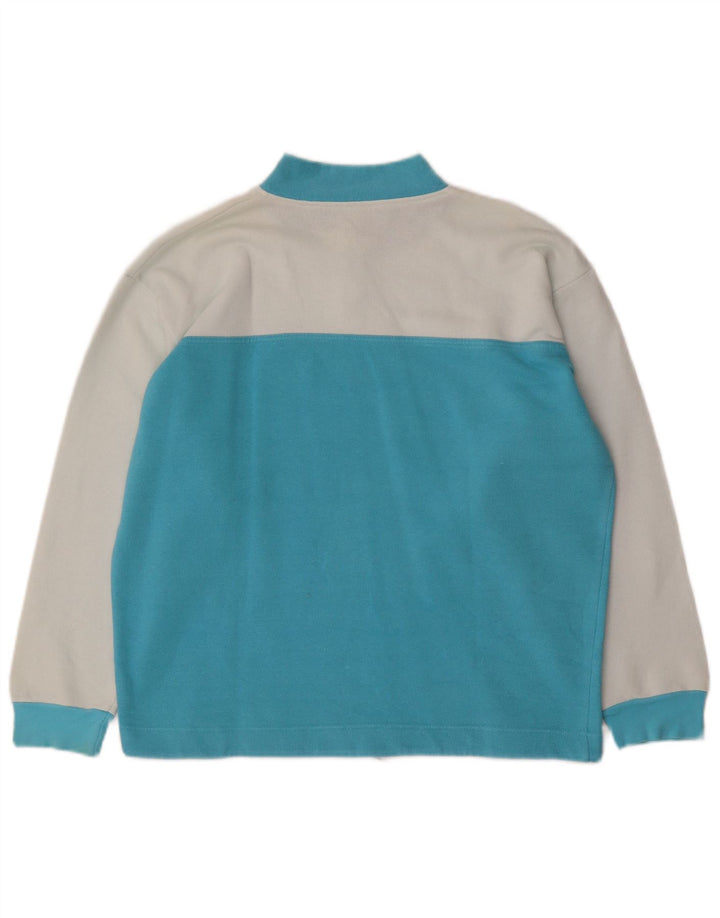 VINTAGE Mens Full Tracksuit Small  Turquoise Colourblock