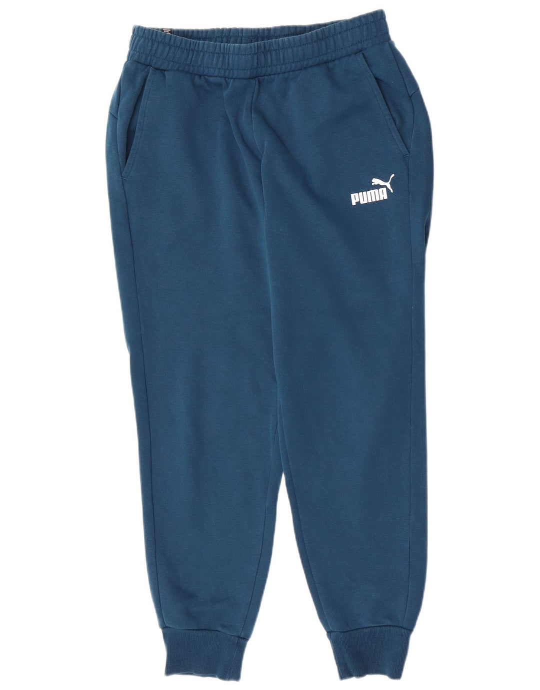 Puma Herren-Trainingshose, Jogginghose, Größe L, Blau, Baumwolle