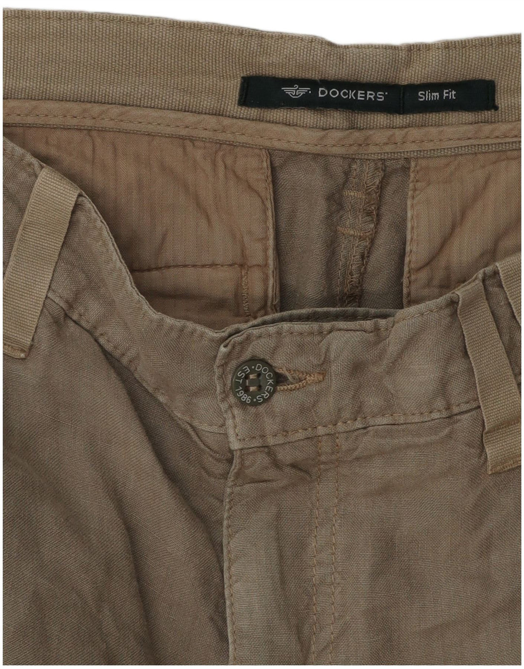 Dockers Herren Slim Fit Chinohose W34 L29 Khaki