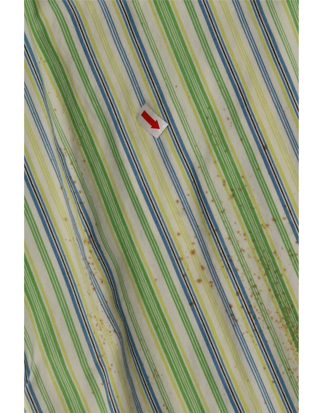 INVICTA Herren-Kurzarmhemd, groß, grün gestreift, Baumwolle