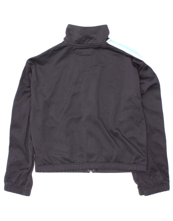 Converse Mädchen Einhorn-Trainingsoberteil, Jacke, 5–6 Jahre, Schwarz, Farbblock