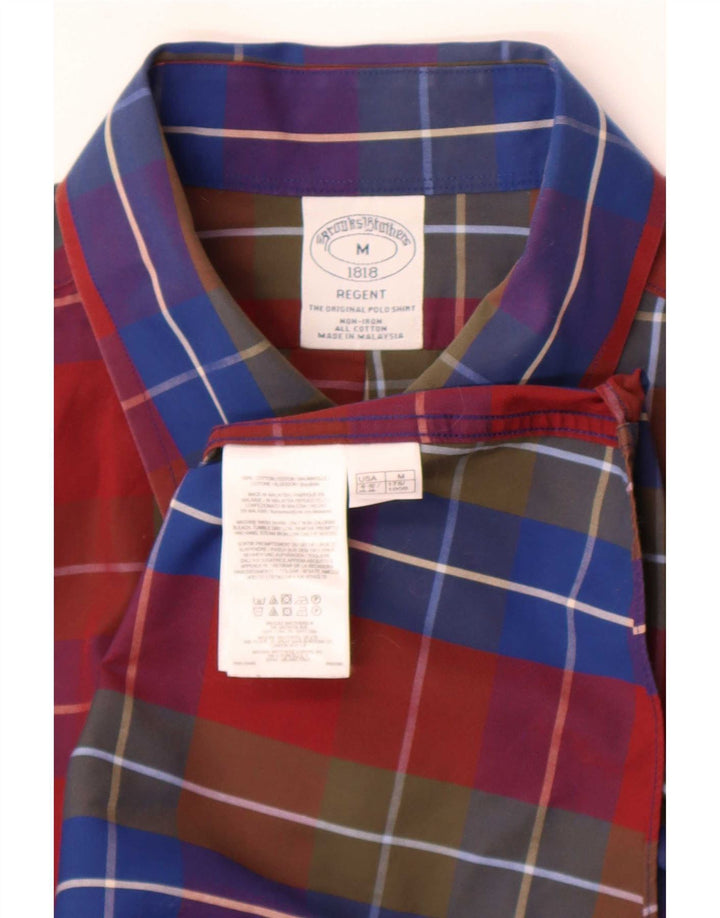 Brooks Brothers Herren-Regent-Hemd, mittelgroß, mehrfarbig, kariert, Baumwolle