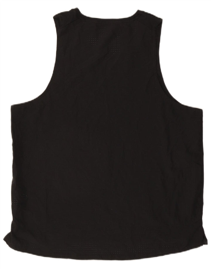 Nike Herren Dri Fit Graphic Weste Top XL Schwarz Polyester