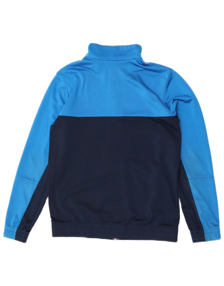Adidas Jungen-Trainingsanzug-Top-Jacke, 13–14 Jahre, blaues Farbblockdesign
