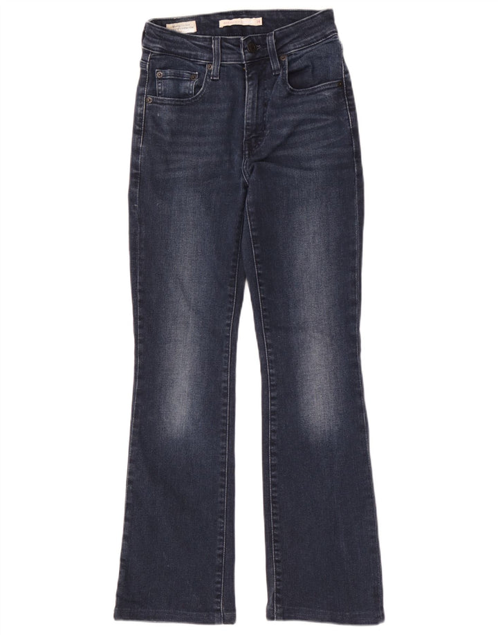 Levi's Damen 725 Bootcut-Jeans mit hohem Bund, W24 L30, marineblaue Baumwolle