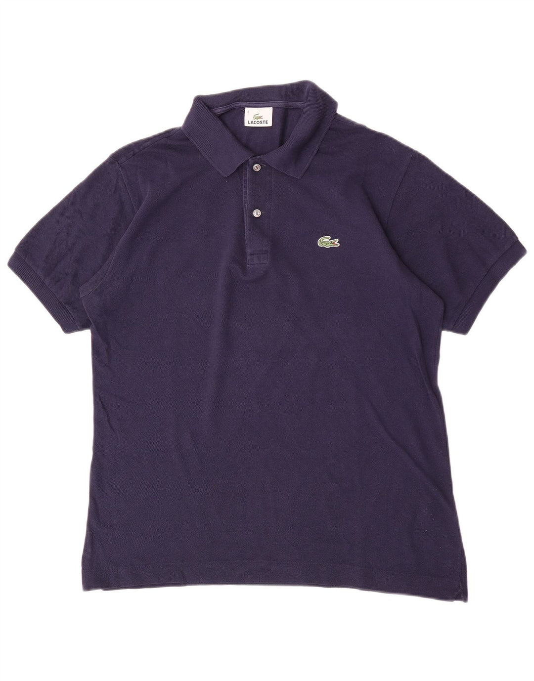 Lacoste Herren-Poloshirt, Größe 4, mittelgroß, marineblau, Baumwolle