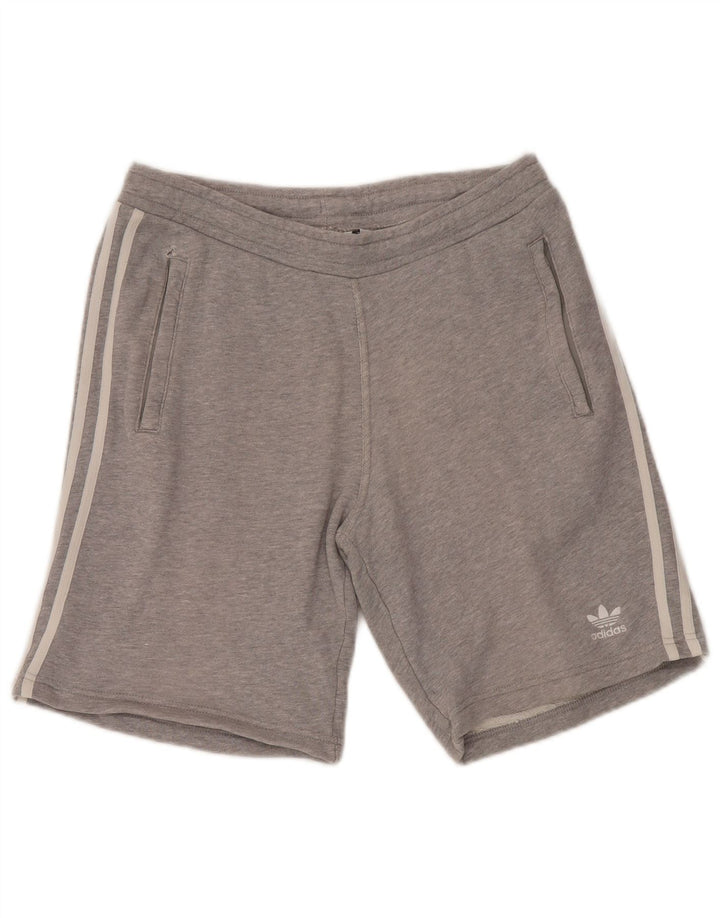 ADIDAS Herren Sport Shorts Kleine graue Baumwolle