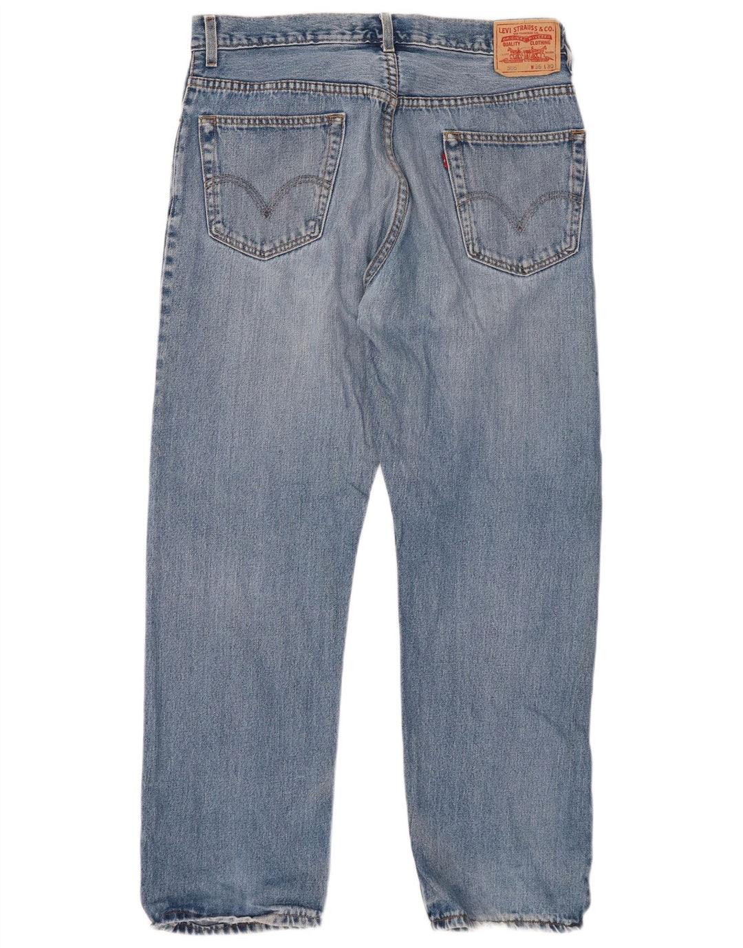 LEVI'S Herren 505 Straight Jeans W36 L30 Blaue Baumwolle