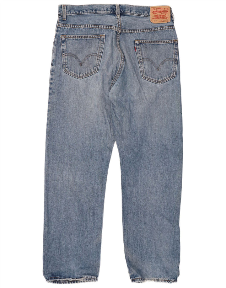 LEVI'S Herren 505 Straight Jeans W36 L30 Blaue Baumwolle
