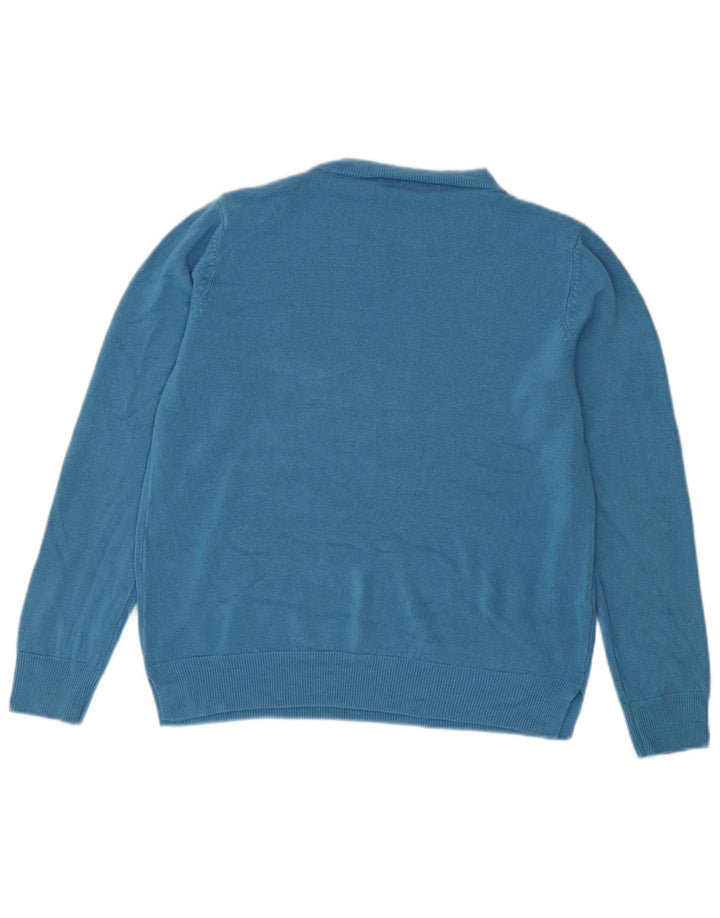 Marks & Spencer Damen-Pullover mit U-Boot-Ausschnitt, Gr. 14, Mittelblau