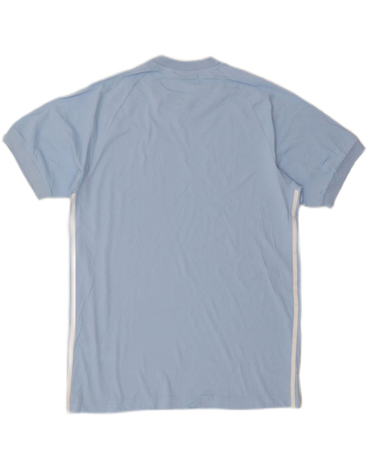 ADIDAS Herren Grafik-T-Shirt-Oberteil aus mittelblauer Baumwolle