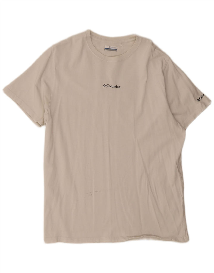 Columbia Herren-T-Shirt mit Grafik, groß, aus weißer Baumwolle