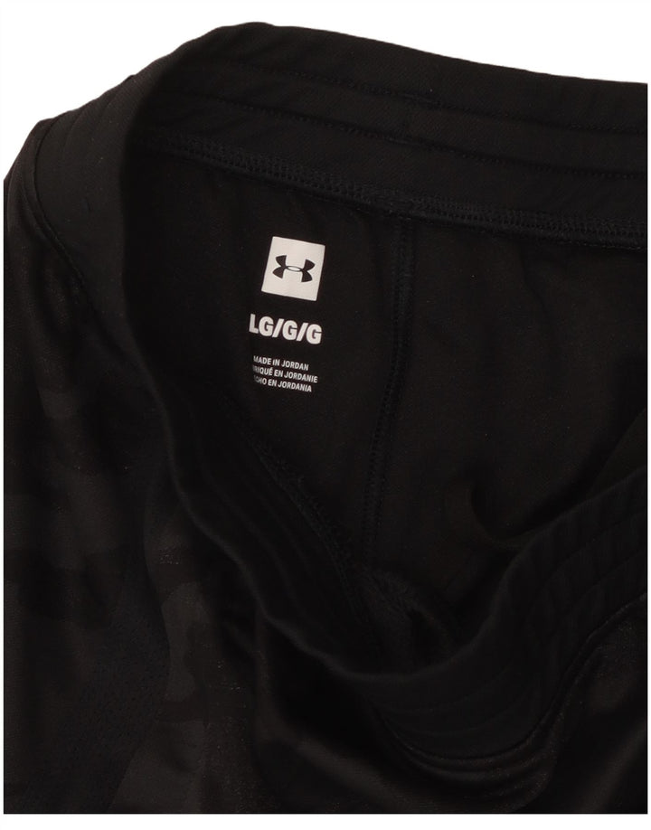 UNDER ARMOUR Damen-Trainingshose, UK-Größe 46, Größe L, Schwarz, Tarnung