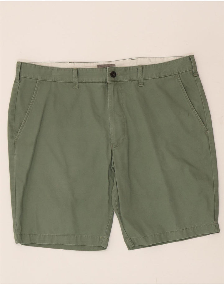Marks & Spencer Herren Chinoshorts W38 XL Grüne Baumwolle