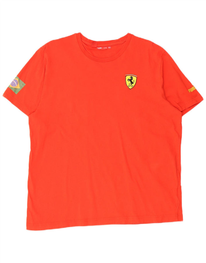 PUMA Herren Ferrari T-Shirt Top XL Rot