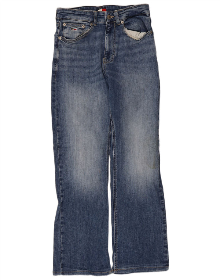 Tommy Hilfiger Damen Bootcut Jeans W28 L30 Blaue Baumwolle