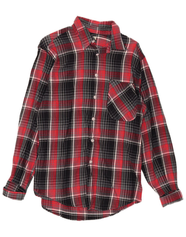 West Coast Herren-Flanellhemd, klein, rot kariert