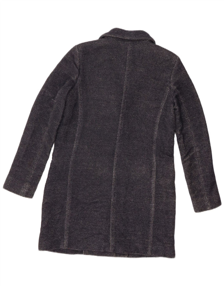 Massimo Dutti Damenmantel EU 36 XS Marineblaue Wolle