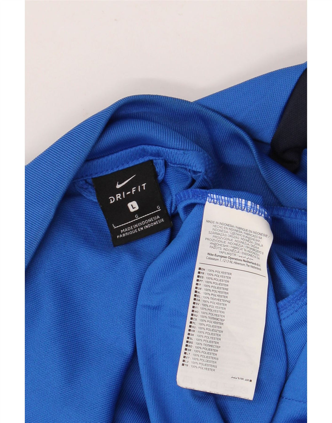 NIKE Herren Dri Fit Trainingsanzug-Oberjacke, großes, blaues Farbblock-Polyester