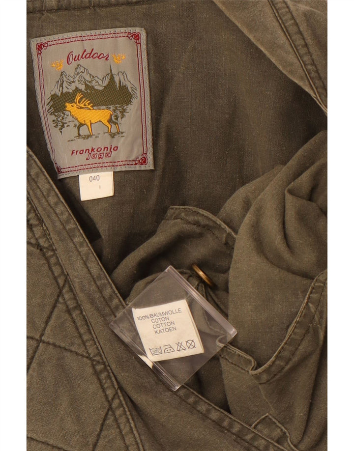 FRANKONIA JAGD Herren Utility Gilet UK 40 Large Khaki Baumwolle
