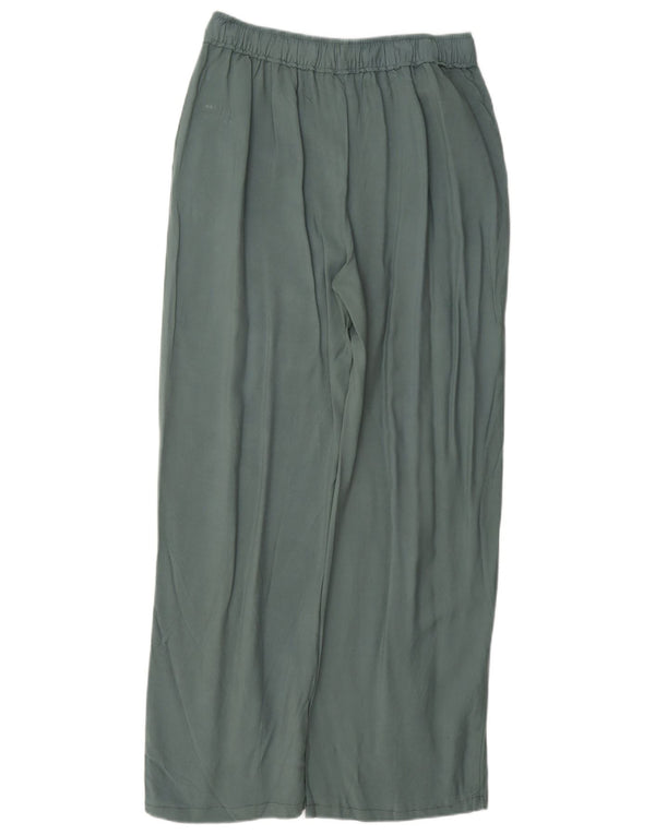 Zara Damen-Freizeithose mit weitem Bein, Größe M, W28, L29, Grün
