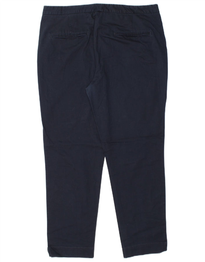 MASSIMO DUTTI Damen Chinohose EU 44 XL W34 L28 Marineblau Klassisch