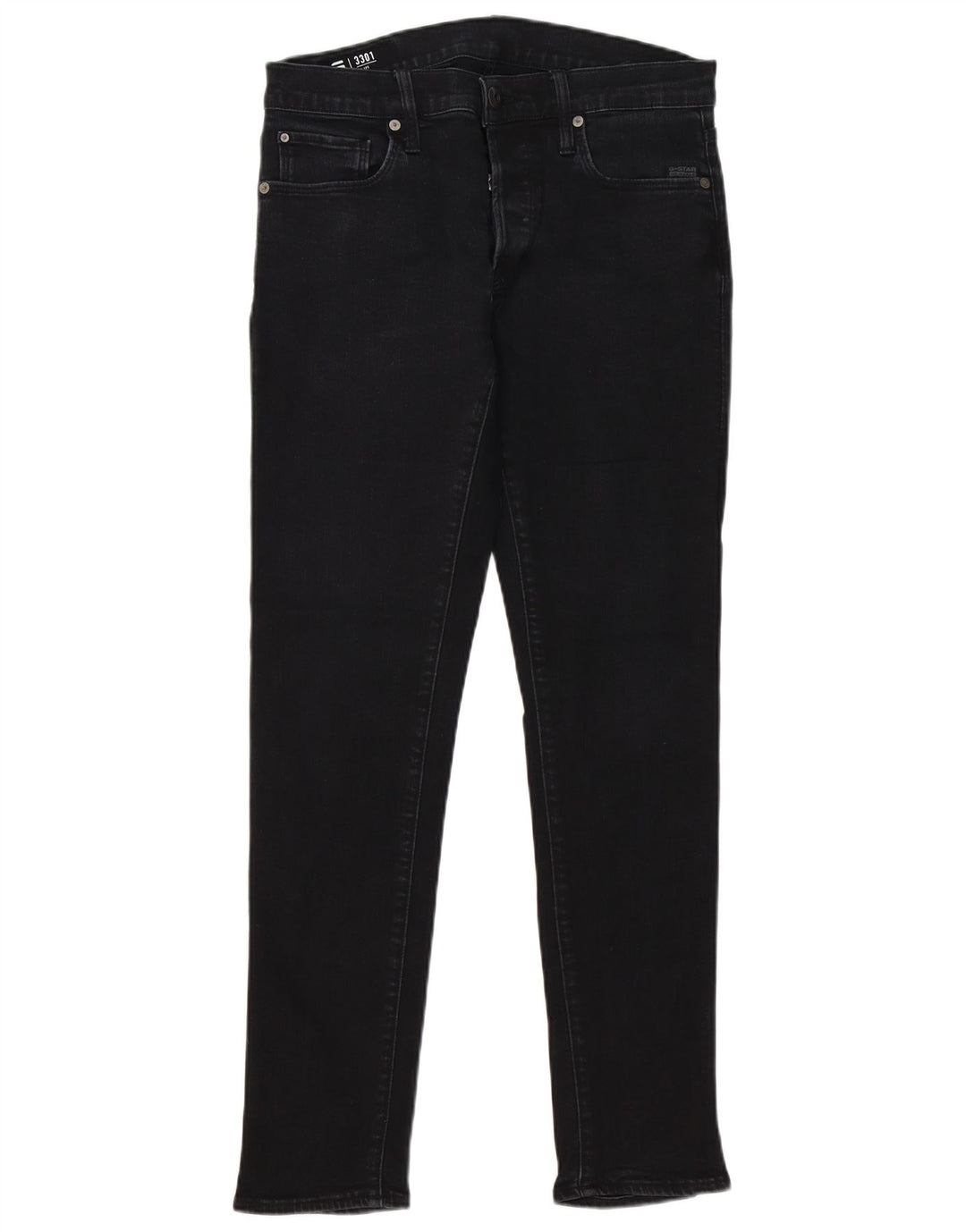 G-Star Herren 3301 Slim Jeans W30 L32 Schwarz