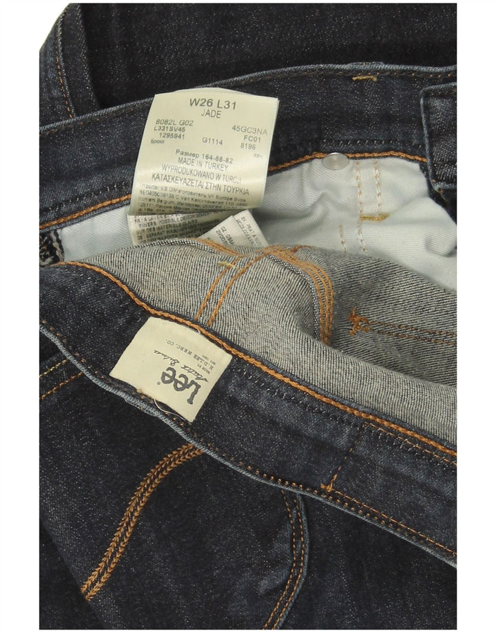 LEE Damen Jade Slim Jeans W26 L31 Marineblaue Baumwolle