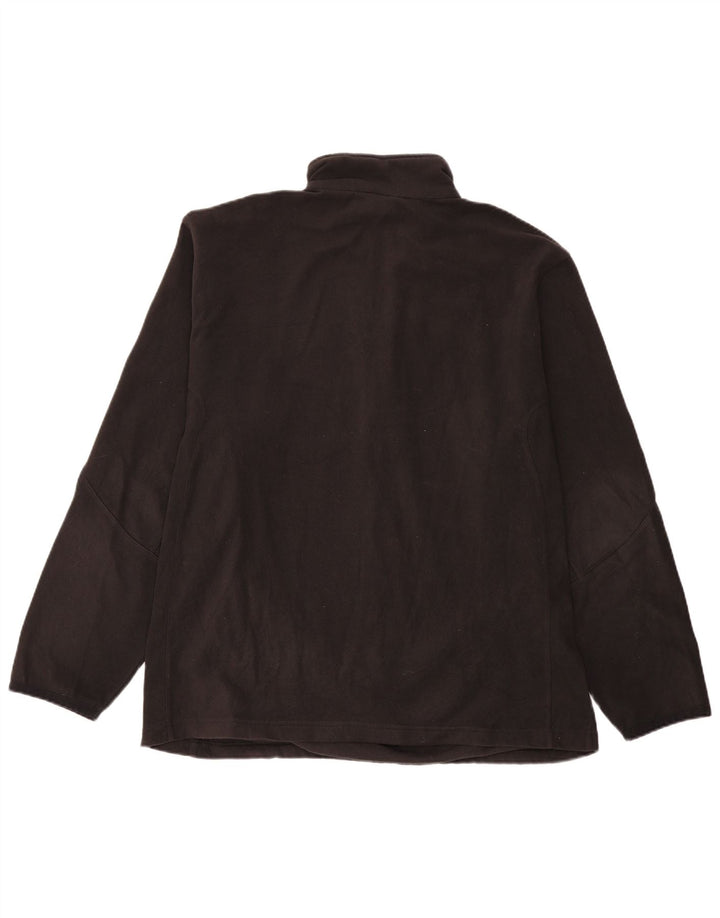 Adidas Herren Fleecepullover mit Reißverschluss, XL, Schwarz, Polyester